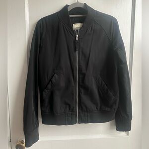Abercrombie & Fitch Classic Black Bomber Jacket